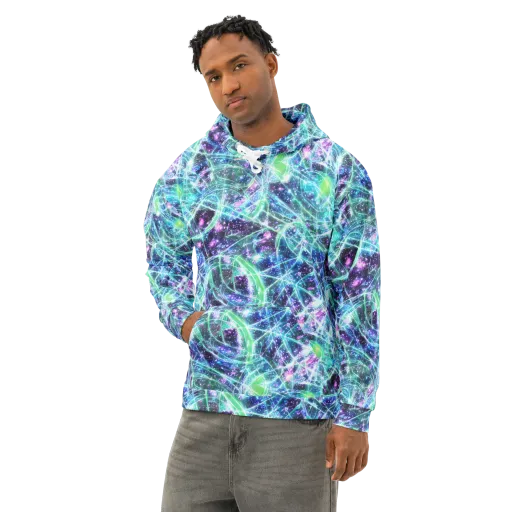 Astral Jungle on a Cotton Hoodie