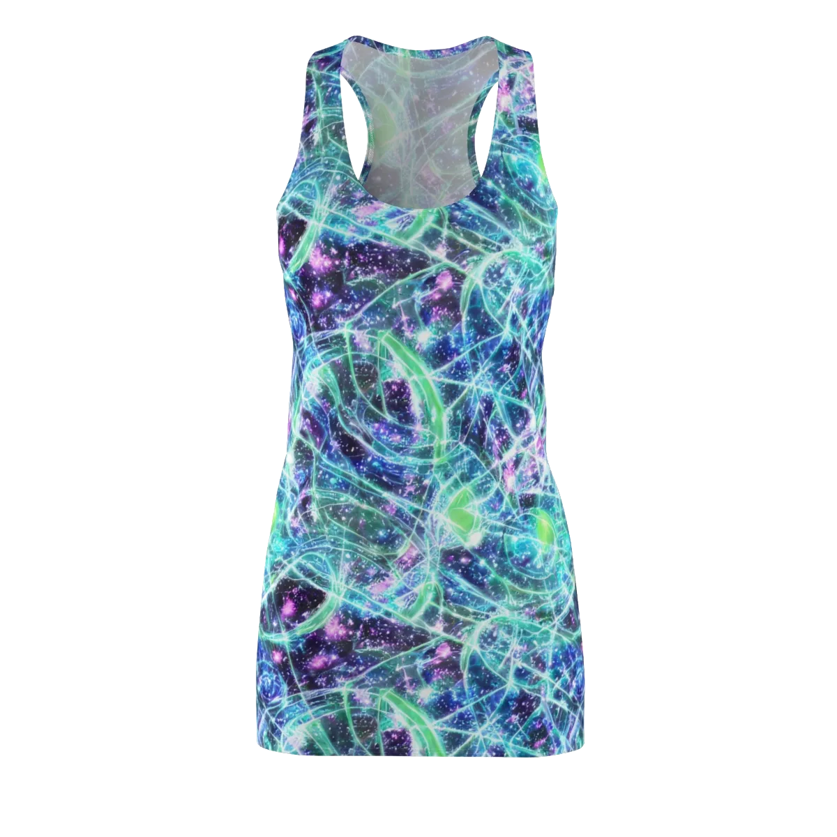 Astral Jungle on Racerback Dress — Front
