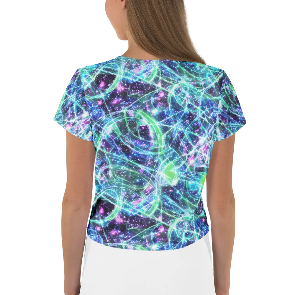 Astral Jungle on Crop Tee — Back