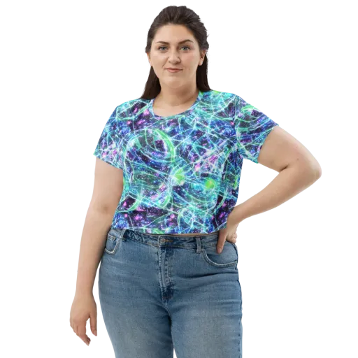 Astral Jungle on a Crop Tee