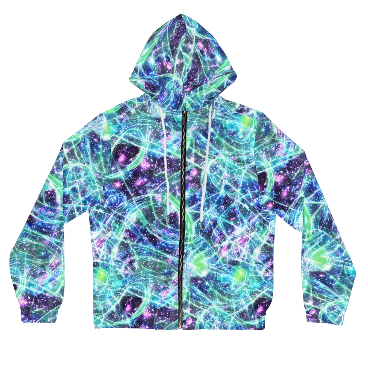 Astral Jungle on Women's Full-Zip Hoodie — Front