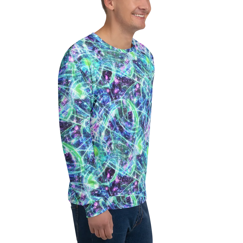 Astral Jungle on Sweatshirt — Right Front