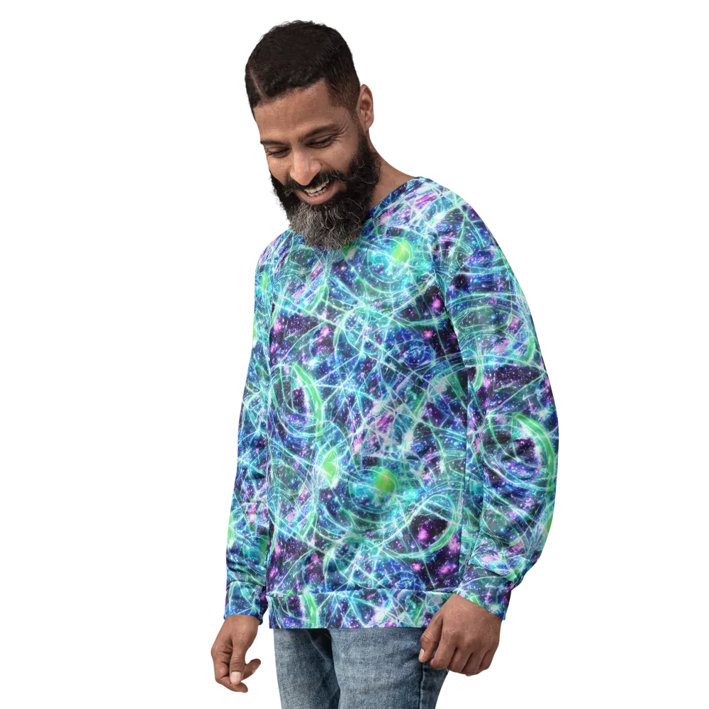 Astral Jungle on Sweatshirt — Left Front