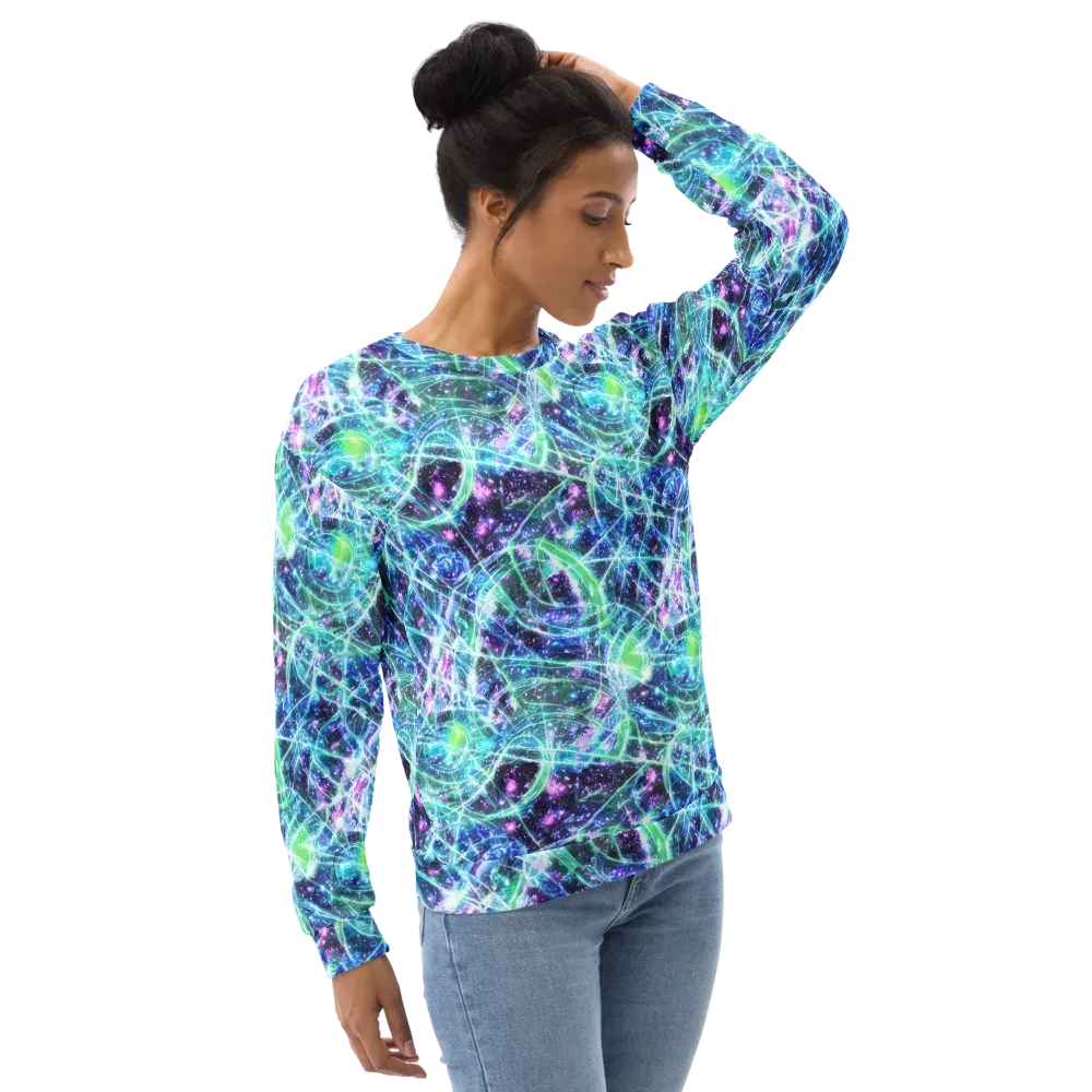 Astral Jungle on Sweatshirt — Right Front
