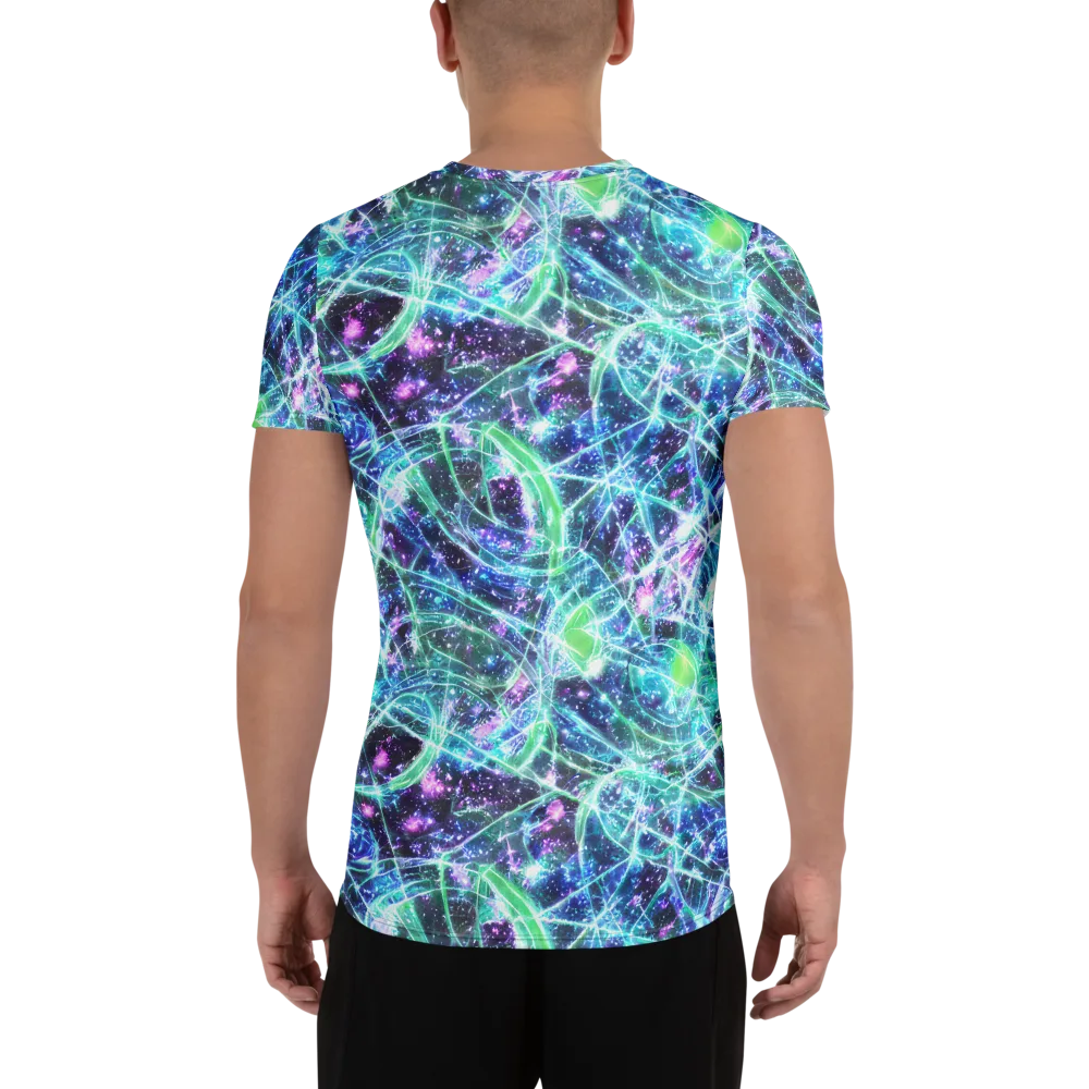 Astral Jungle on Men's Athletic T-Shirt — Back