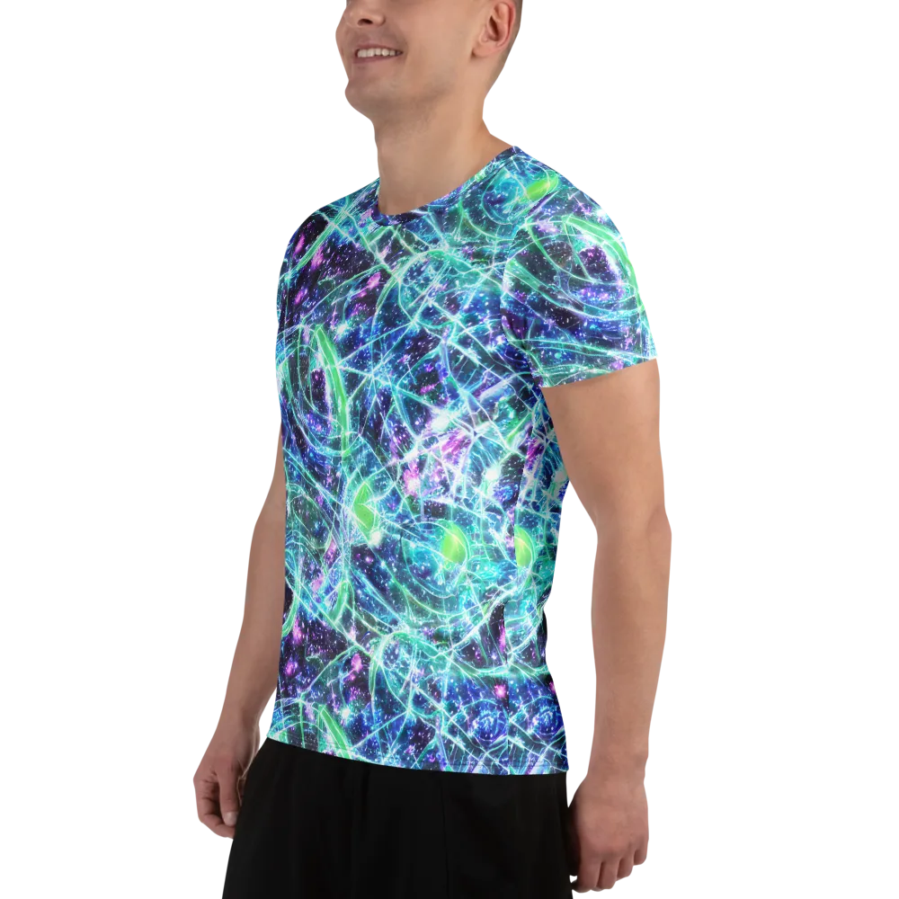 Astral Jungle on Men's Athletic T-Shirt — Left