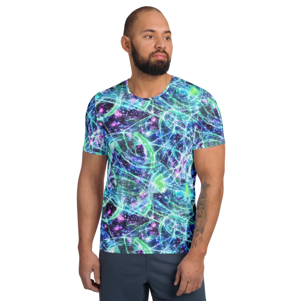 Astral Jungle on Men's Athletic T-Shirt — Front