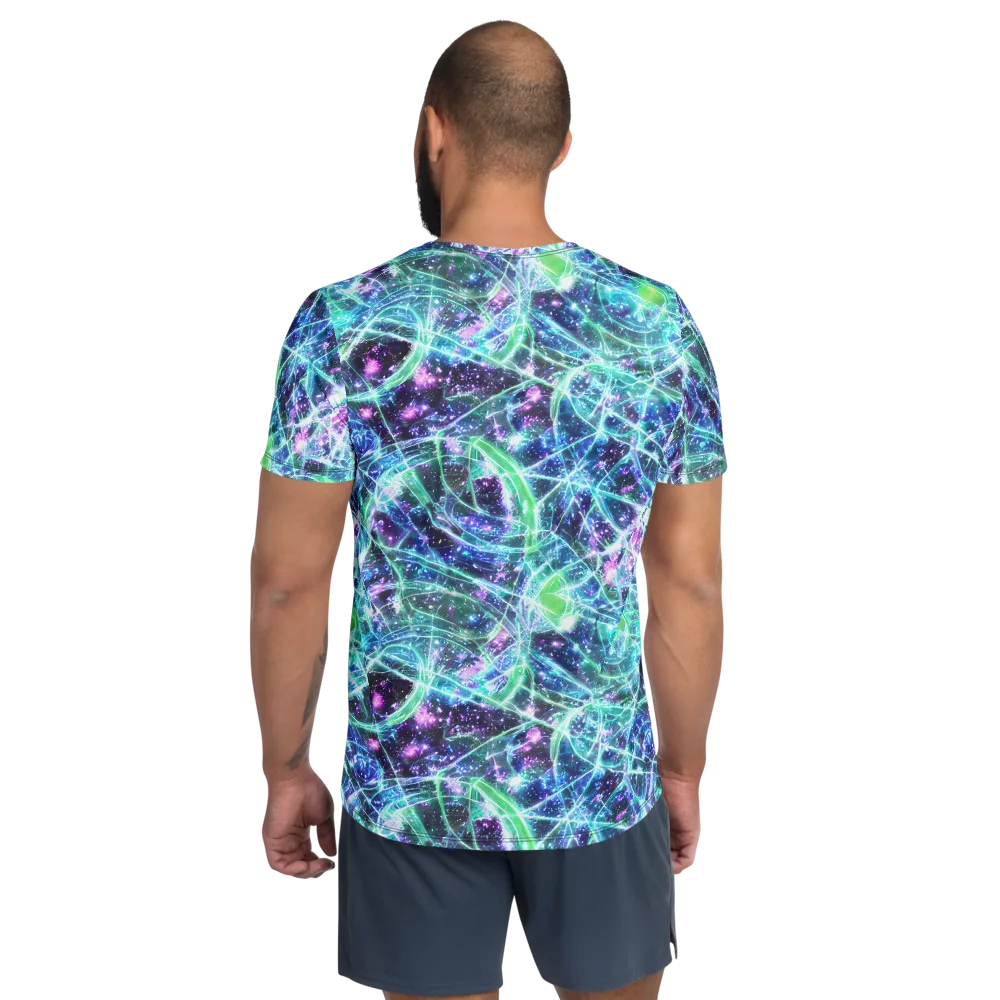 Astral Jungle on Men's Athletic T-Shirt — Back