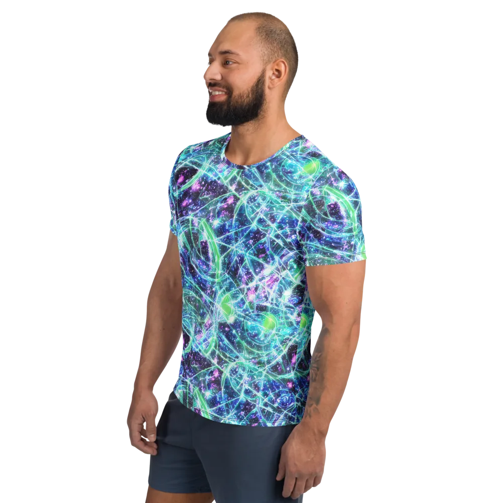 Astral Jungle on Men's Athletic T-Shirt — Left