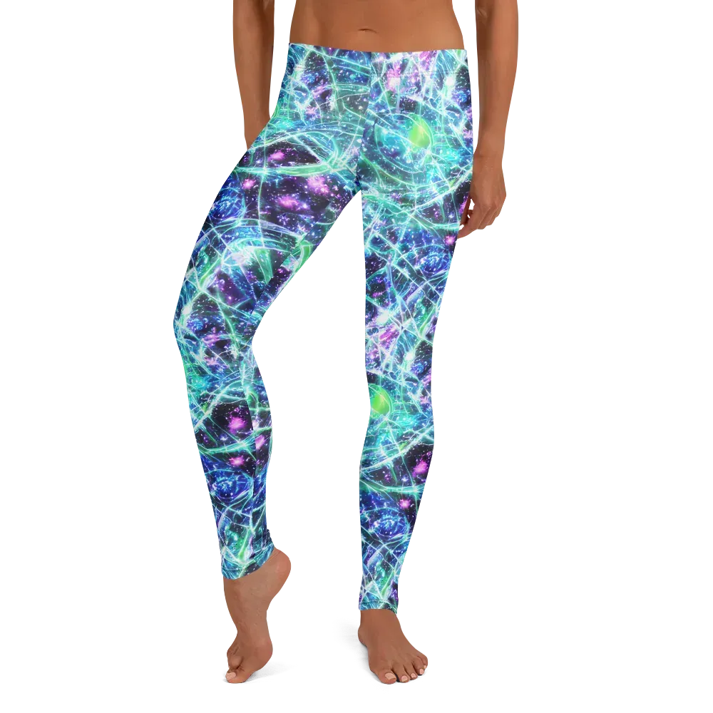 Astral Jungle on Leggings — Front