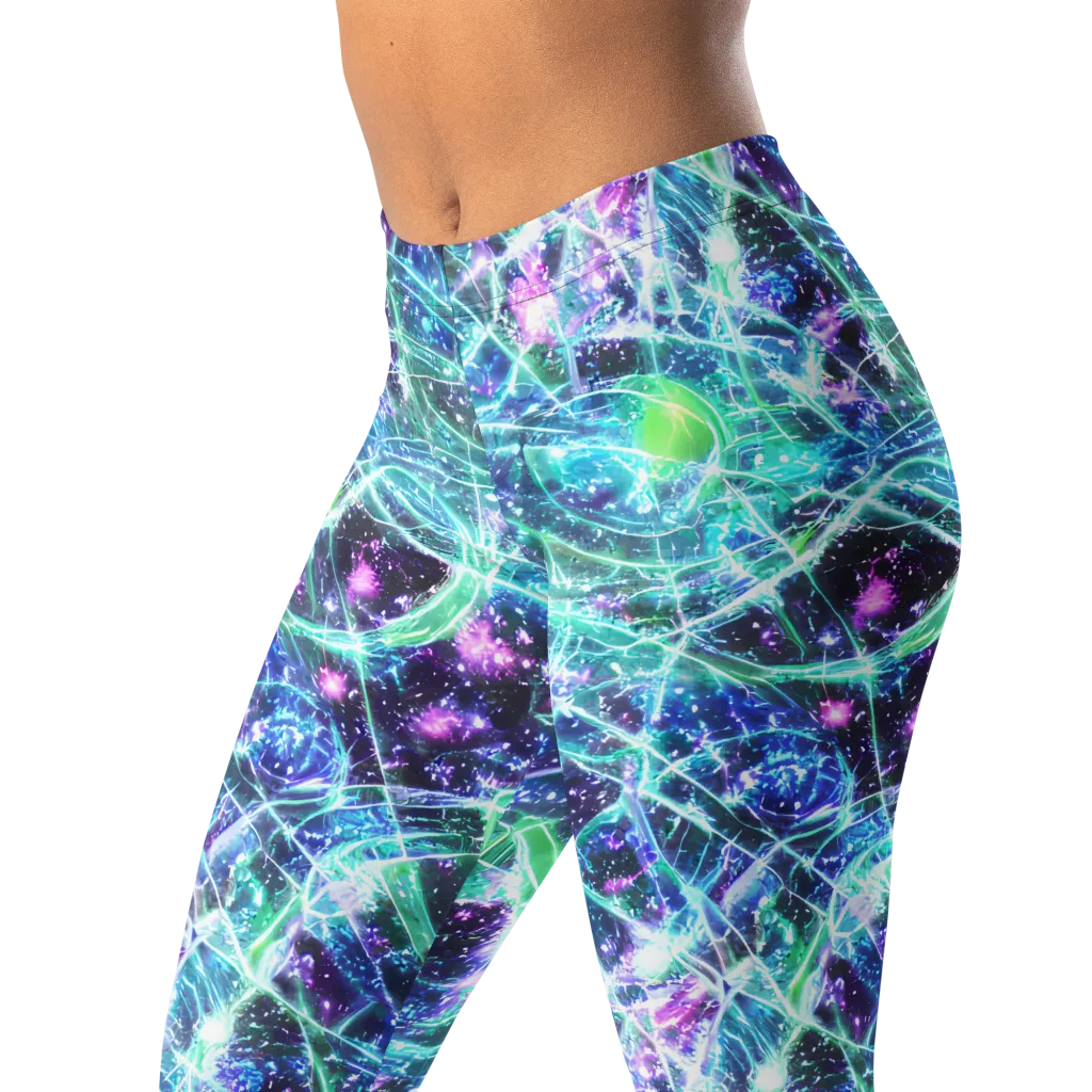 Astral Jungle on Leggings — Left Front