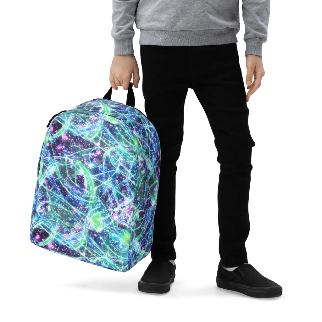 Astral Jungle on Minimalist Backpack — Zoomed-in