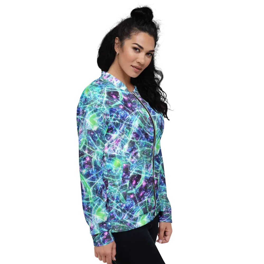 Astral Jungle on Bomber Jacket — Right