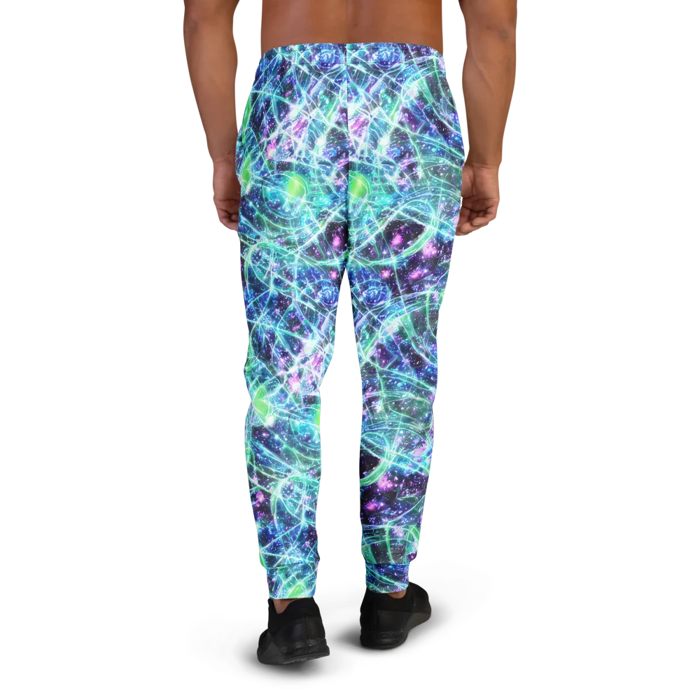 Astral Jungle on Men's Joggers — Back