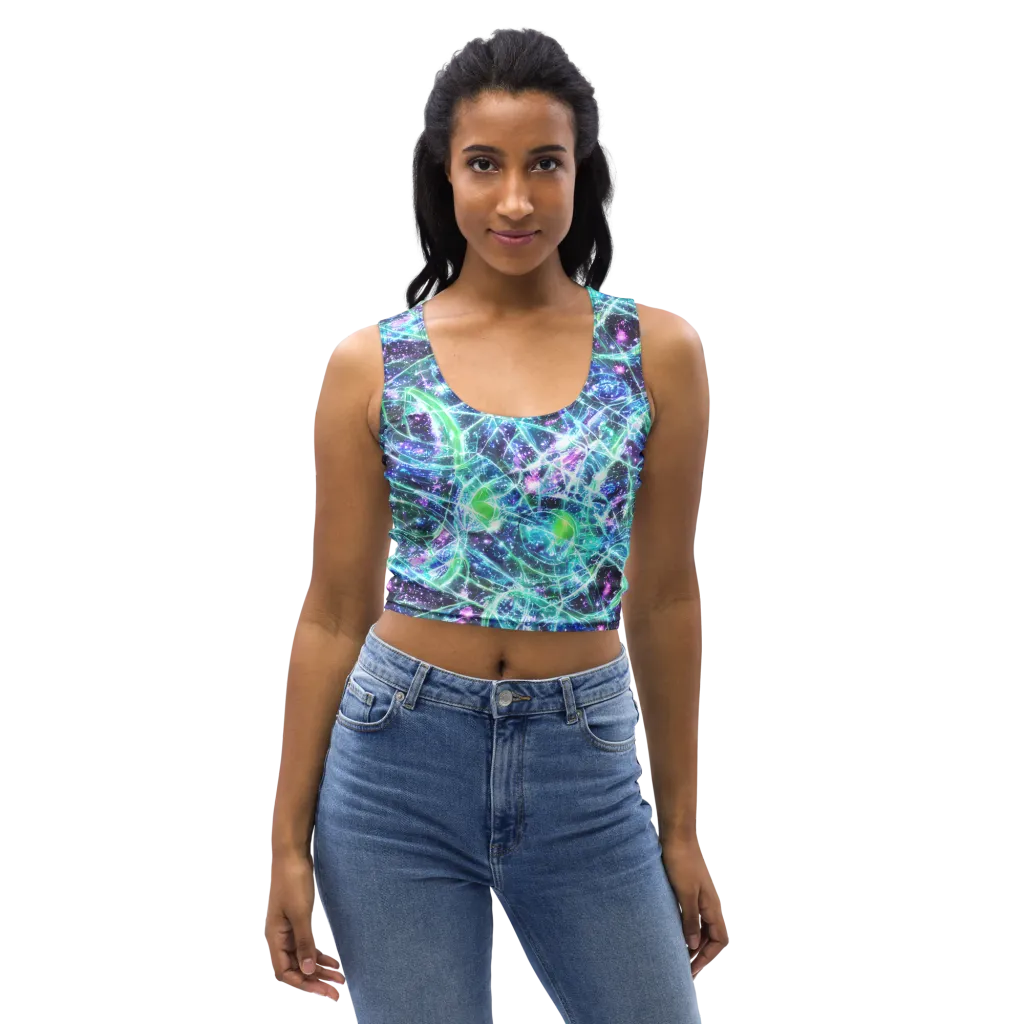Astral Jungle on Crop Top — Front