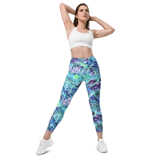 Astral Jungle on a Leggings with Pockets