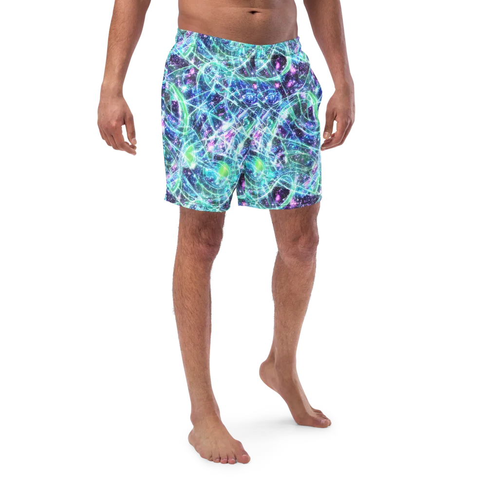 Astral Jungle on Swim Trunks — Front