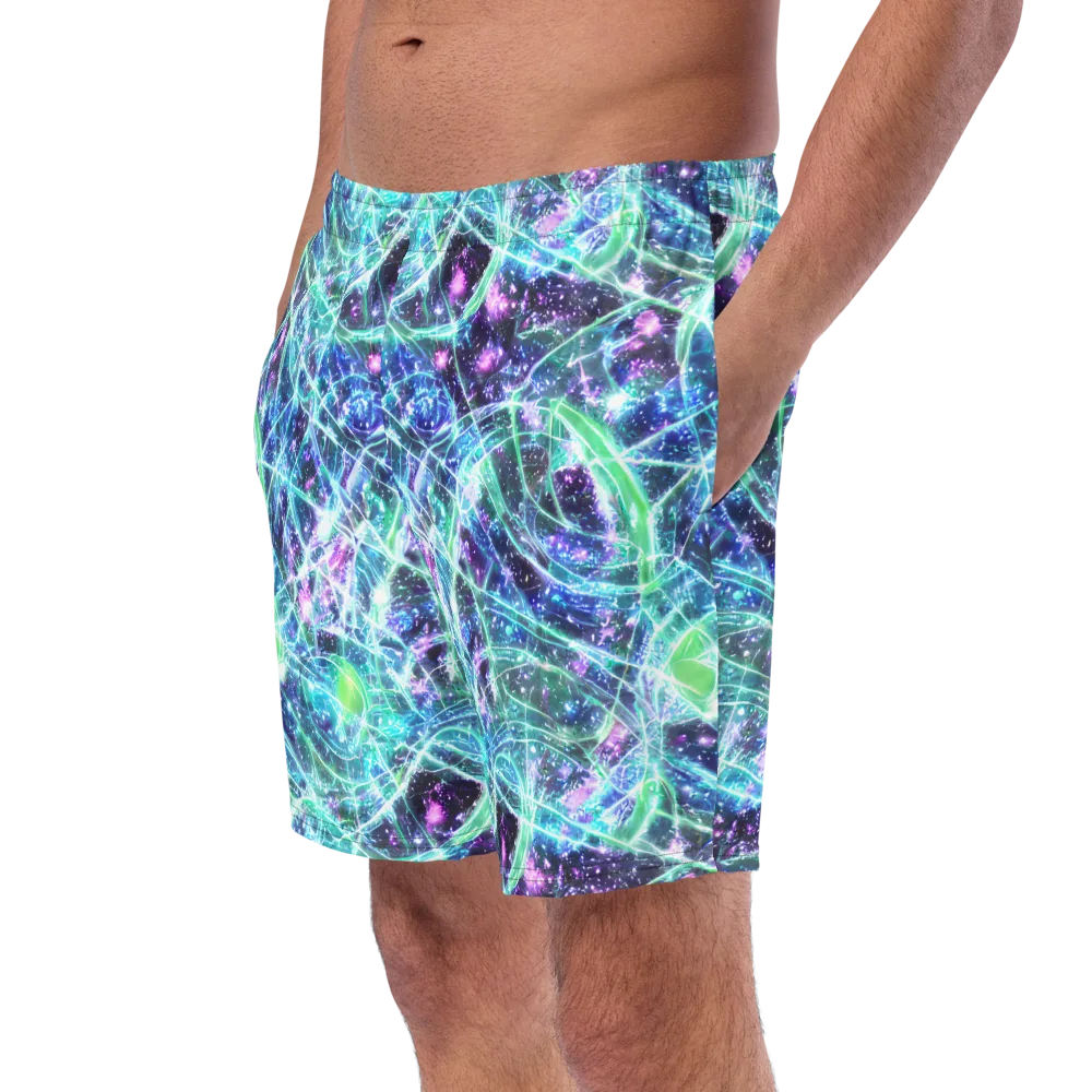 Astral Jungle on Swim Trunks — Left Front