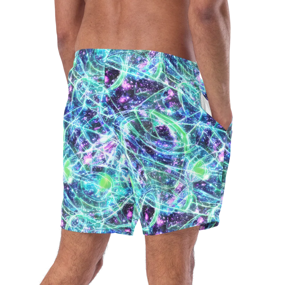 Astral Jungle on Swim Trunks — Right Back
