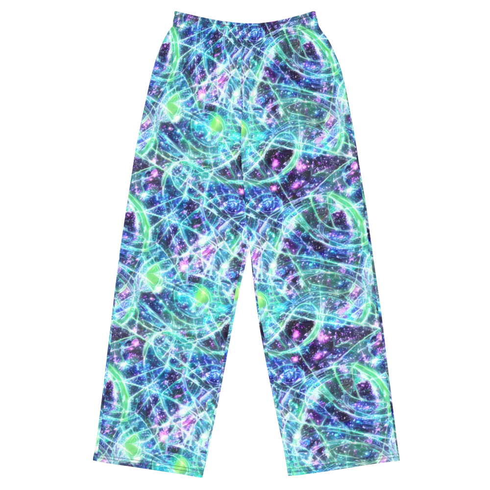 Astral Jungle on Wide-Leg Pants — Front