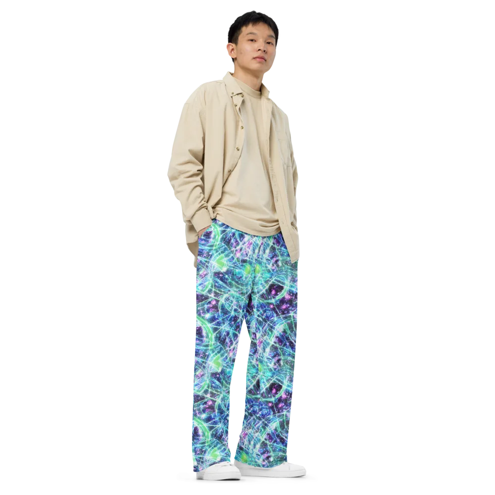 Astral Jungle on Wide-Leg Pants — Right Front