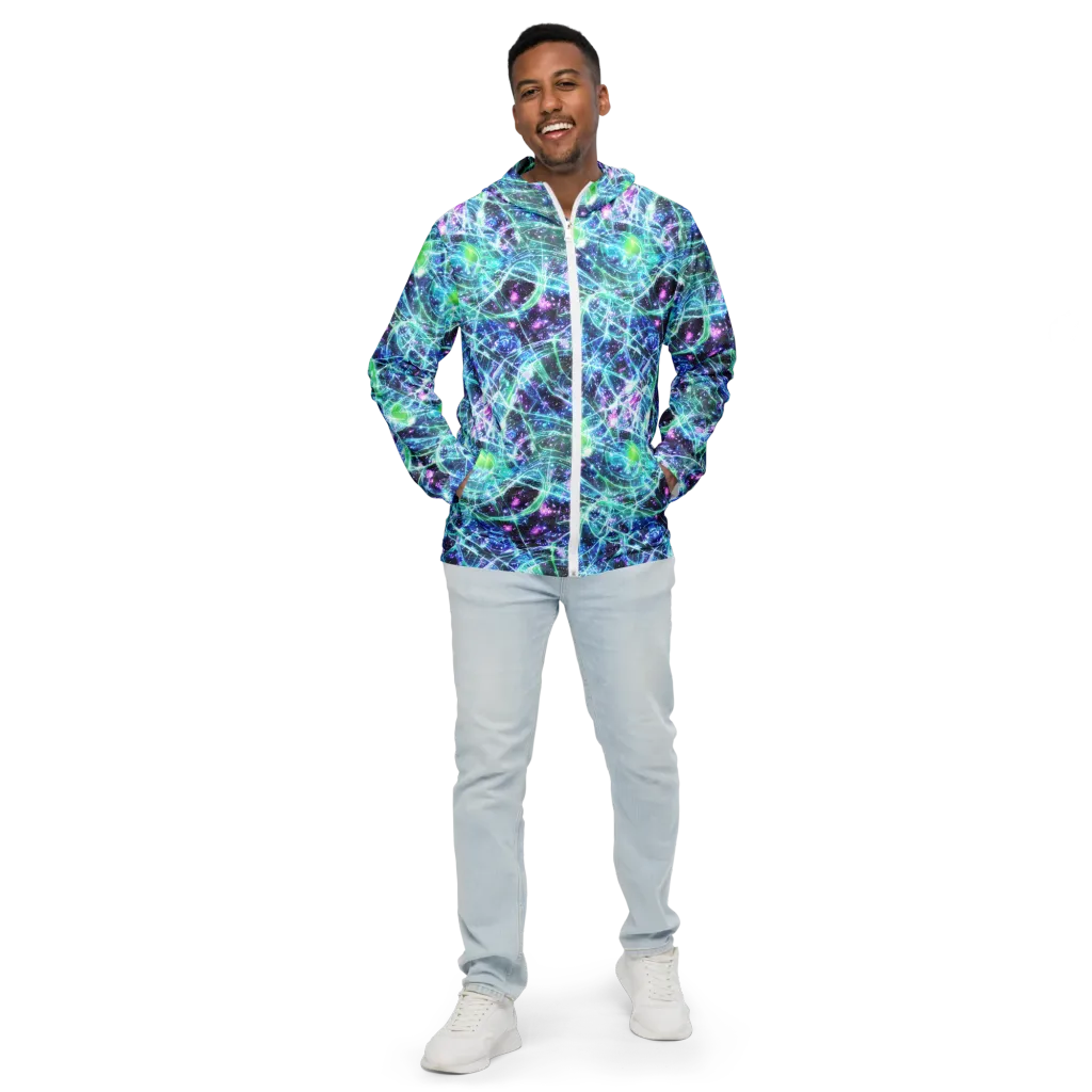 Astral Jungle on Men's Windbreaker — Front