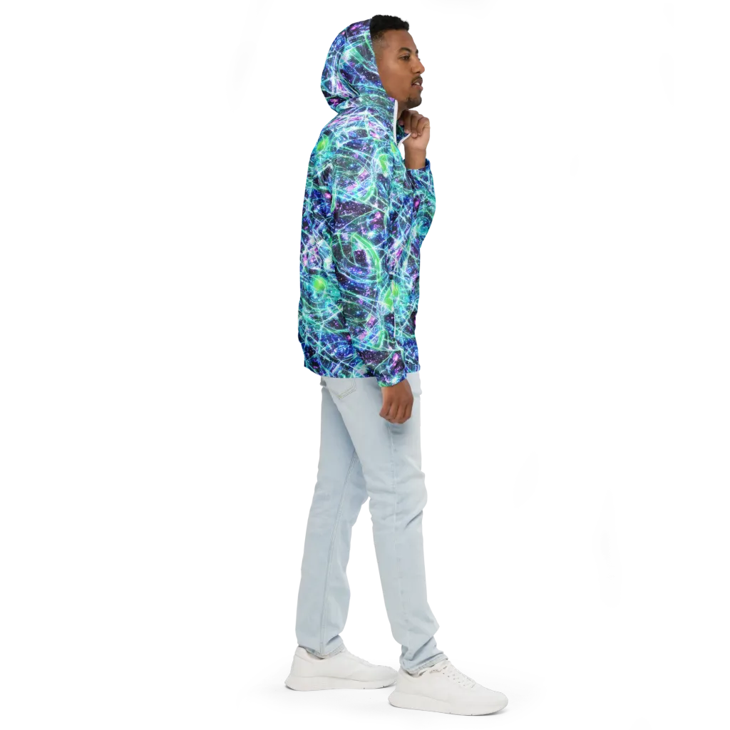 Astral Jungle on Men's Windbreaker — Right