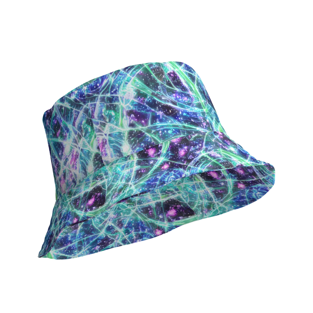 Astral Jungle on Reversible Bucket Hat — Product details Outside