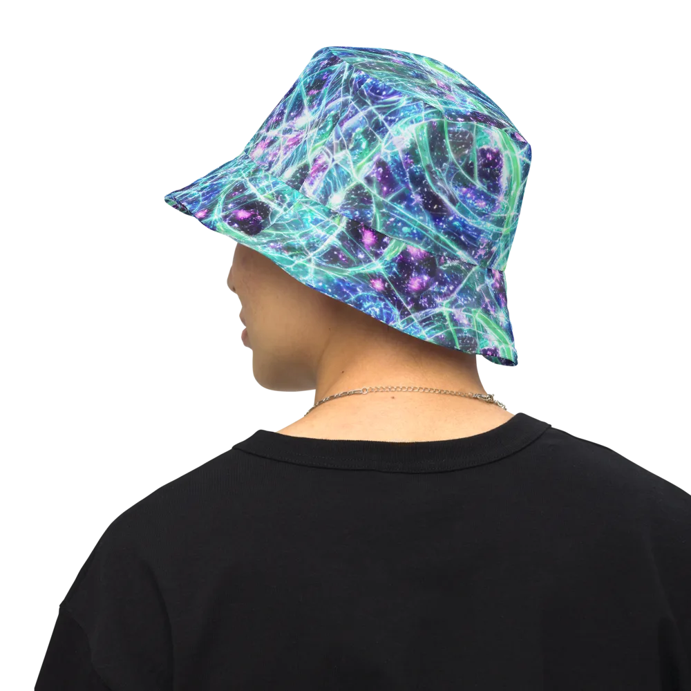 Astral Jungle on Reversible Bucket Hat — Back Inside