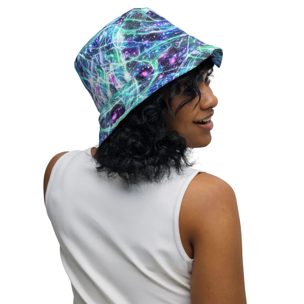 Astral Jungle on Reversible Bucket Hat — Right Outside