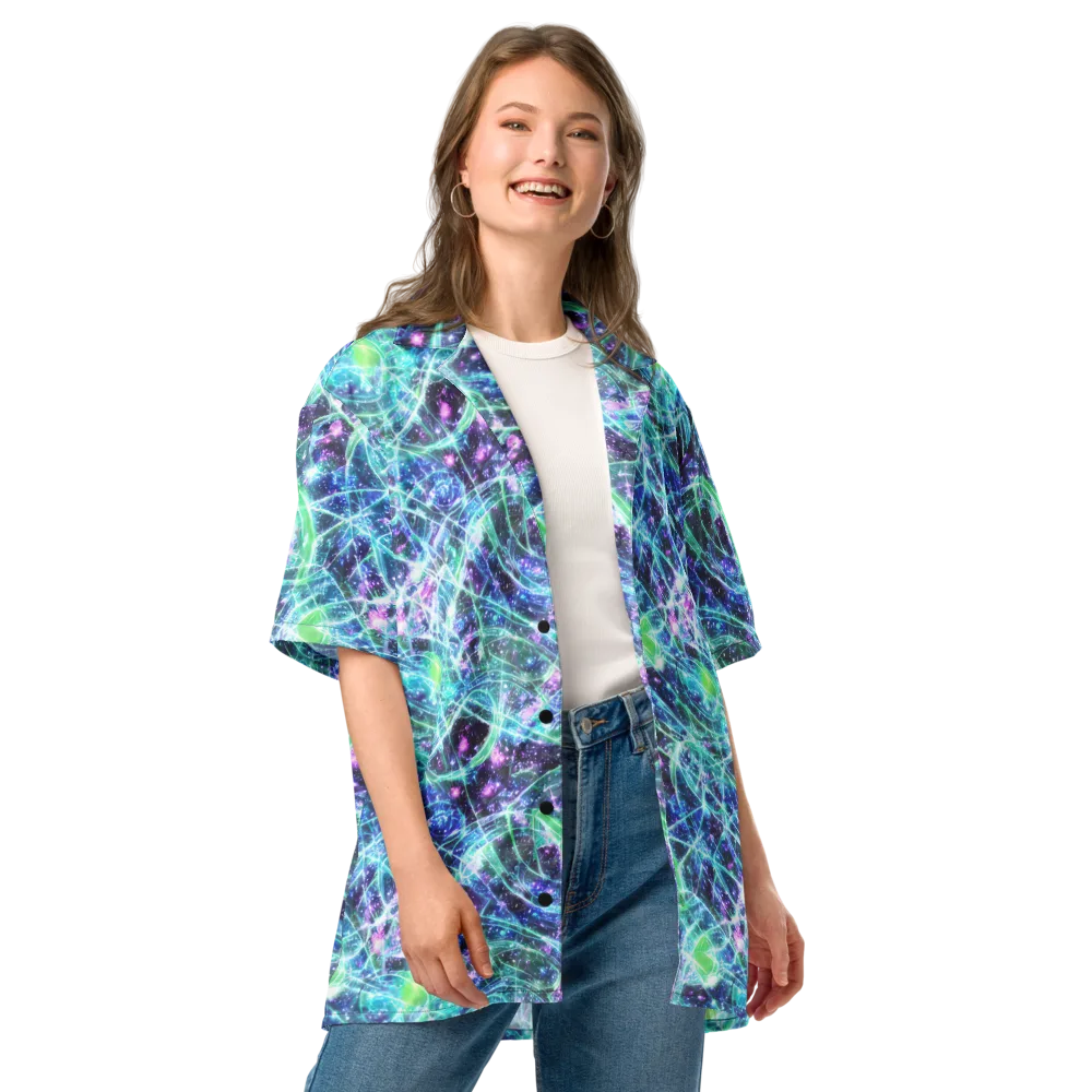 Astral Jungle on Button Shirt — Front