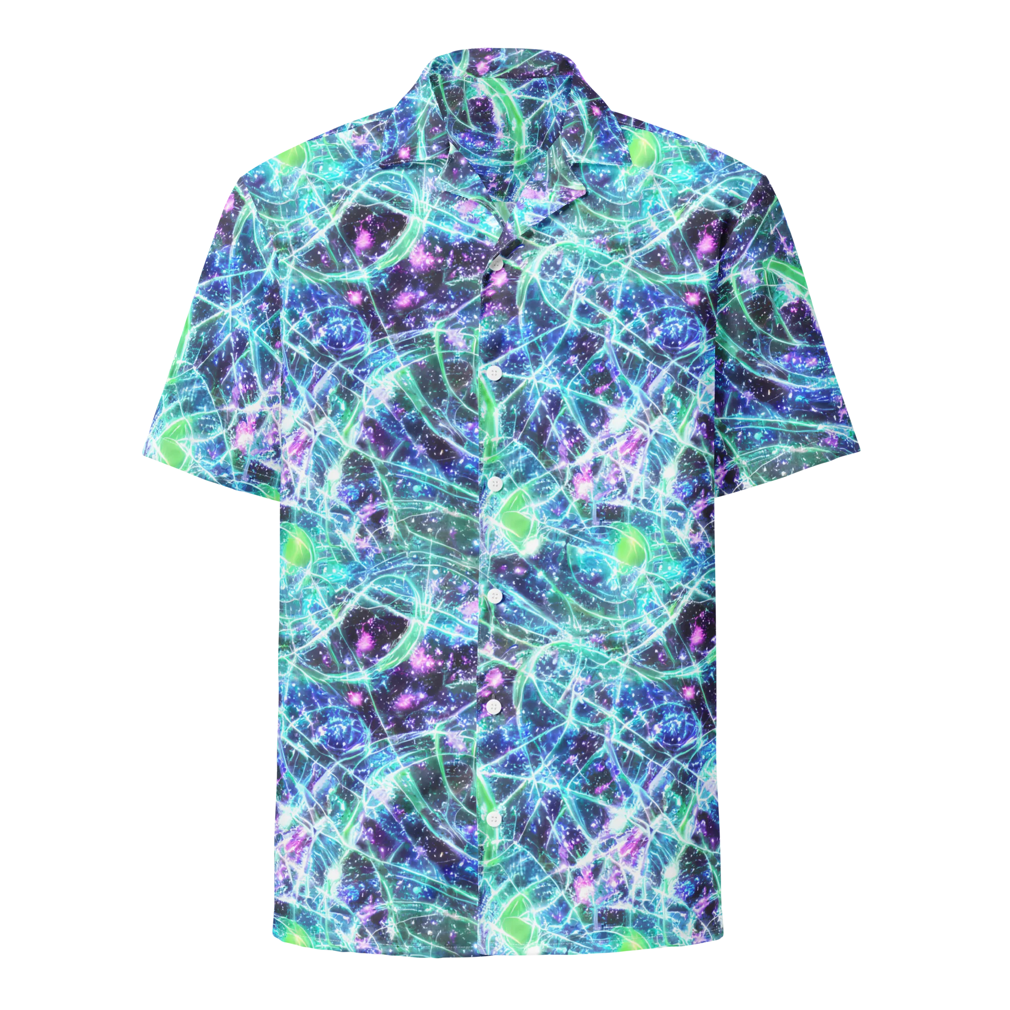 Astral Jungle on Button Shirt — Front