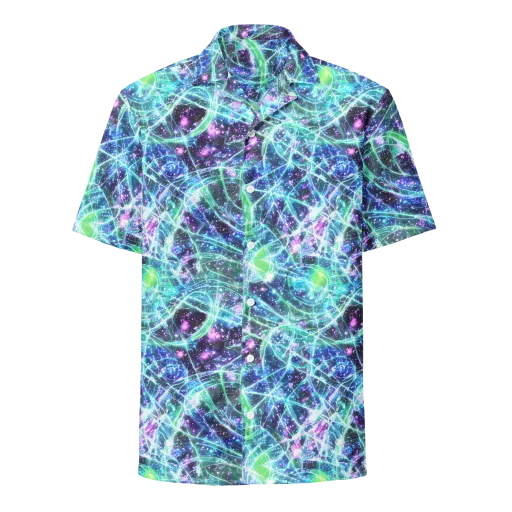 Astral Jungle on a Button Shirt