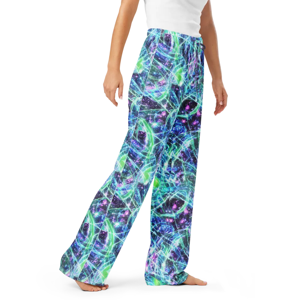 Astral Jungle on Women's Pajama Pants — Right Front