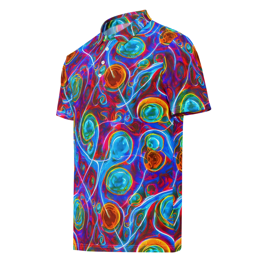 Jewel Nebula on Men's Slim Fit Polo Shirt — Left Front