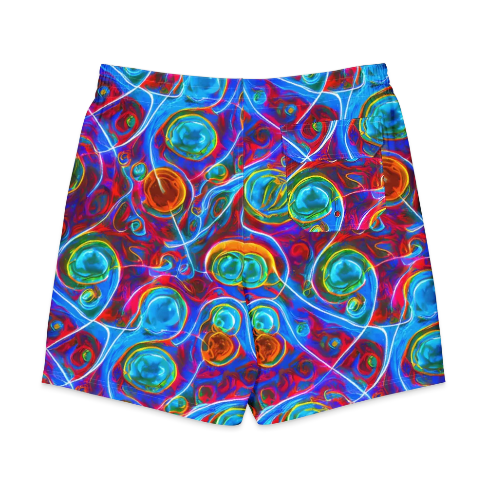 Jewel Nebula on Men's Board Shorts — Back