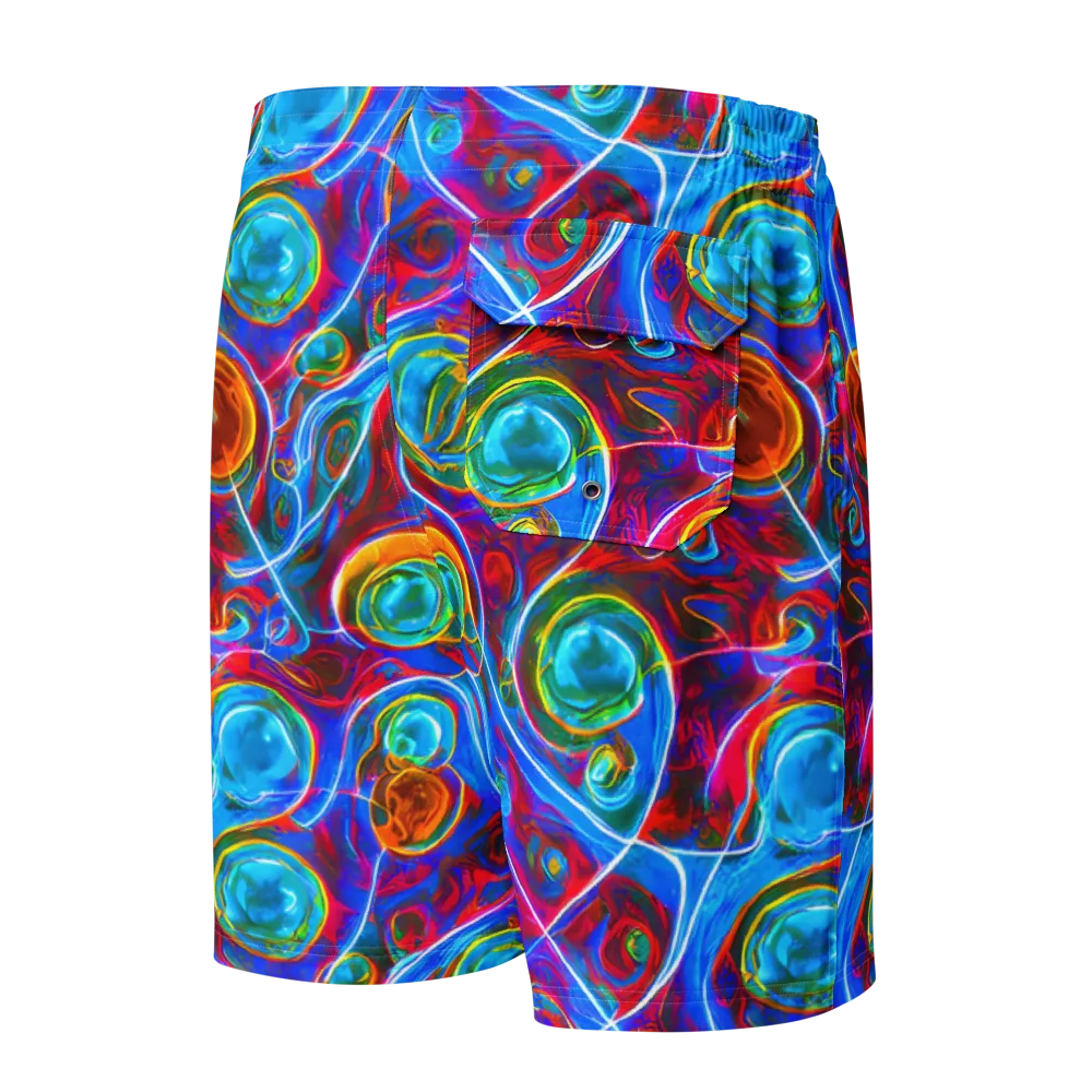 Jewel Nebula on Men's Board Shorts — Back