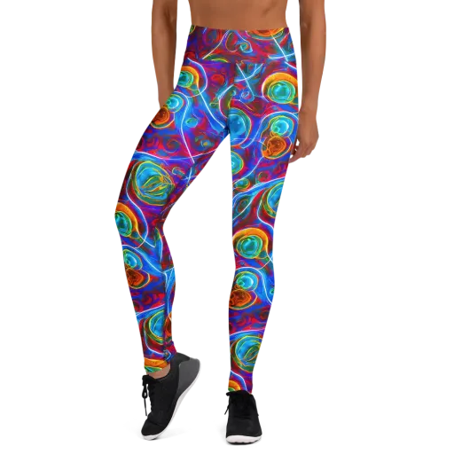 Jewel Nebula on a Yoga Leggings