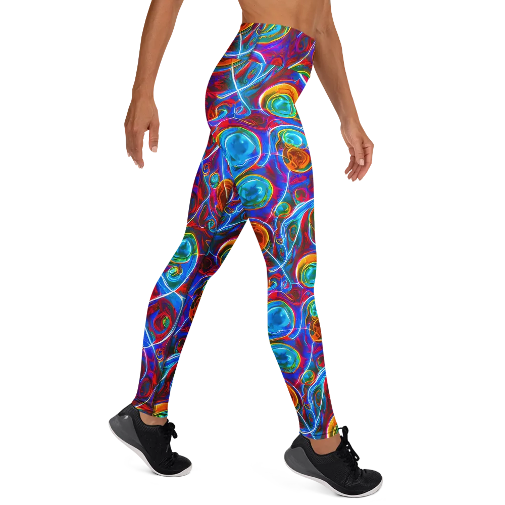 Jewel Nebula on Yoga Leggings — Right