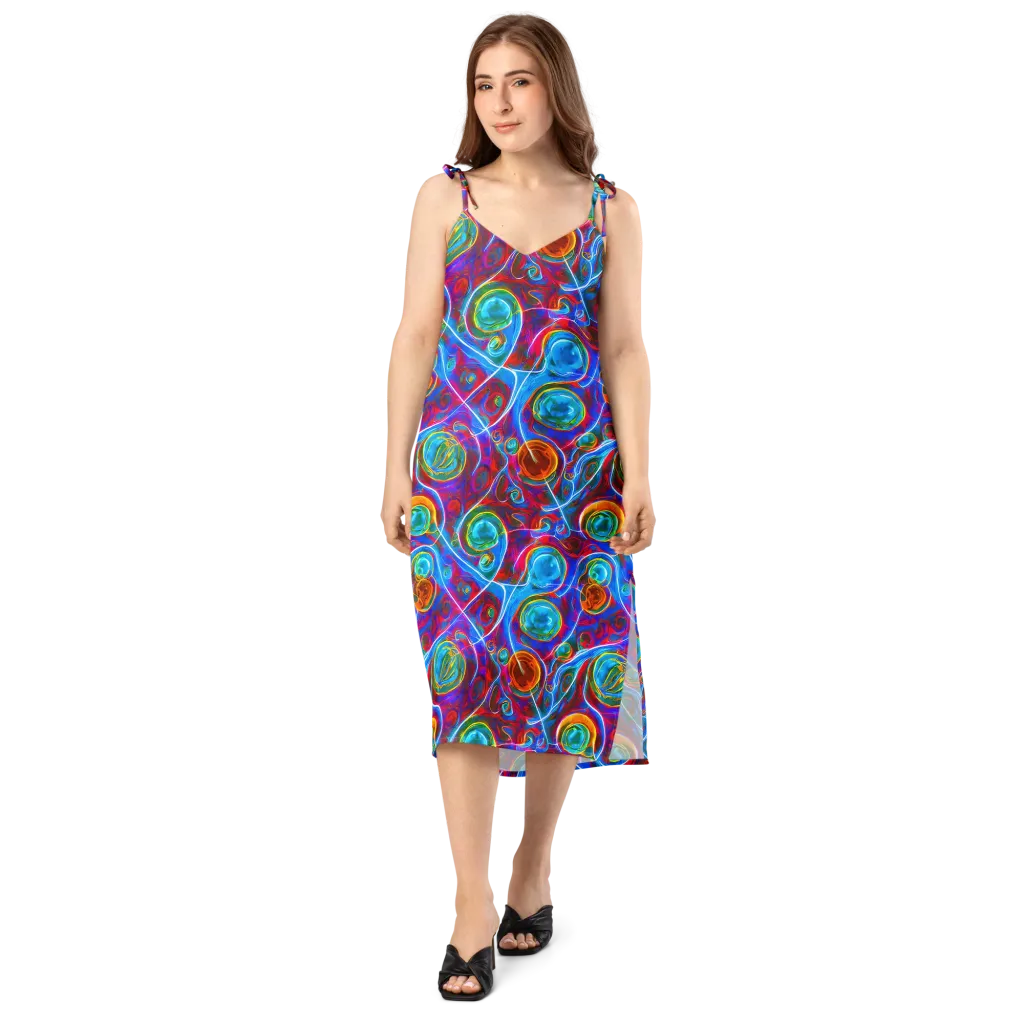 Jewel Nebula on Slip Dress — Front