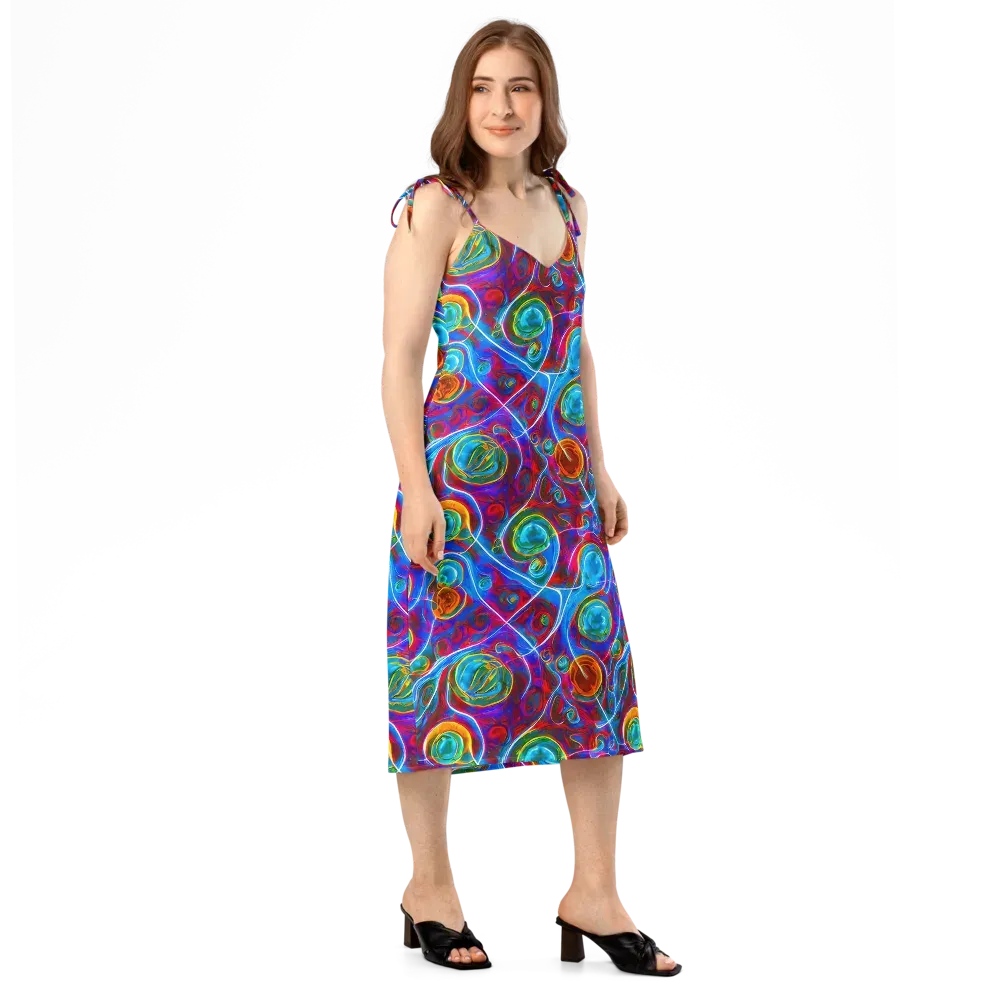 Jewel Nebula on Slip Dress — Right Front