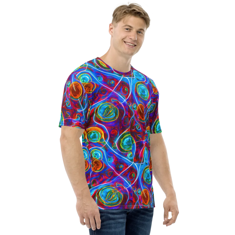 Jewel Nebula on Men's Crew Neck T-Shirt — Right