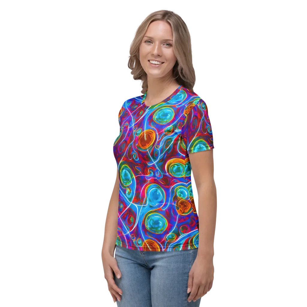 Jewel Nebula on Women's Crew Neck T-Shirt — Left