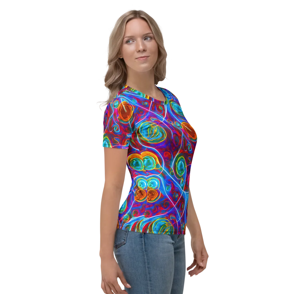 Jewel Nebula on Women's Crew Neck T-Shirt — Right