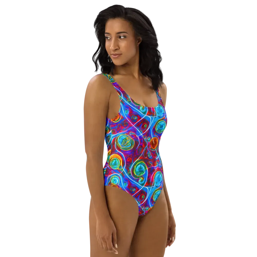 Jewel Nebula on One-Piece Swimsuit — Right