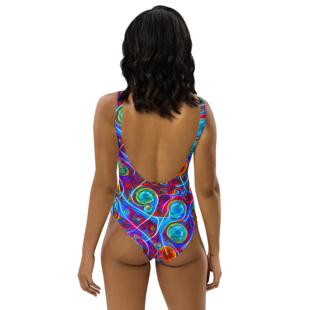 Jewel Nebula on One-Piece Swimsuit — Back