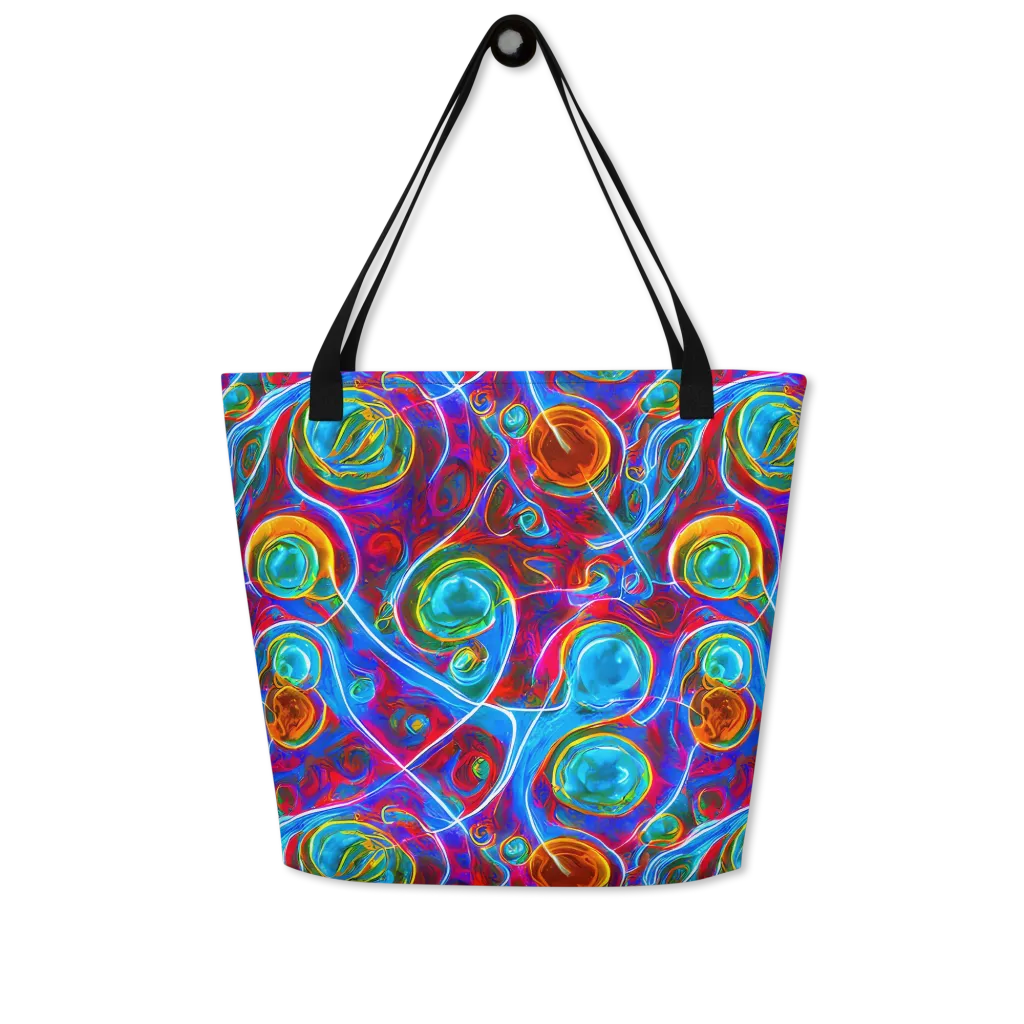 Jewel Nebula on Large Tote Bag W/ Pocket — Front