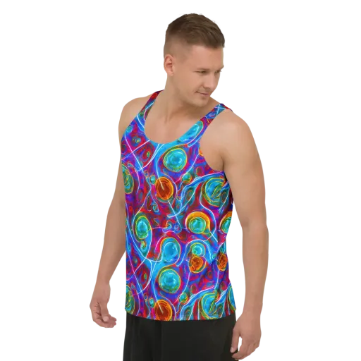 Jewel Nebula on a Men's Tank Top