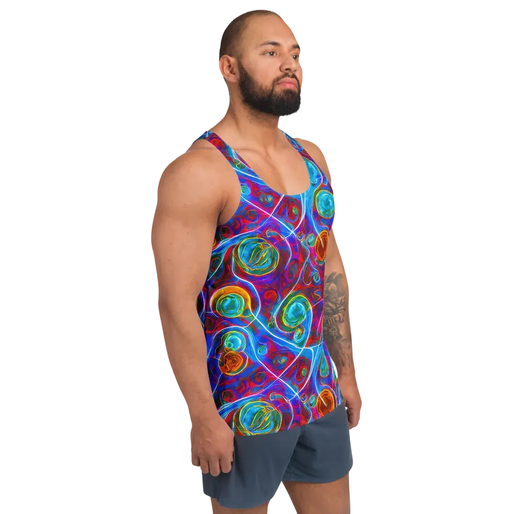 Jewel Nebula on Men's Tank Top — Right Front