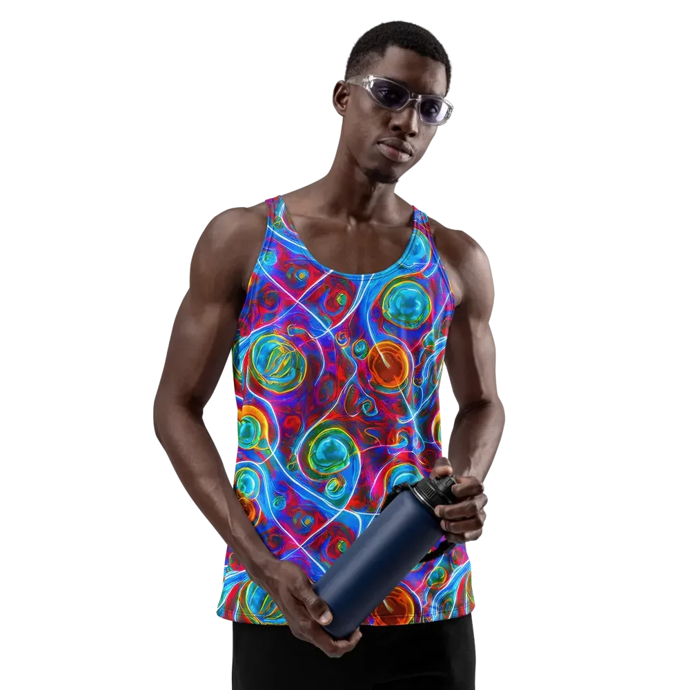 Jewel Nebula on Men's Tank Top — Front
